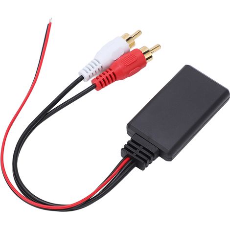 Autoradio 2 RCA Bluetooth 5.0 Adaptateur Sans Fil Câble Audio AUX de Remplacement pour Kenwood et Clarion (1/5)