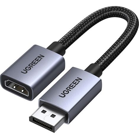 Adaptador DisplayPort a HDMI 4K 30Hz unidireccional - Negro (1/2)