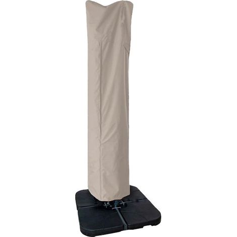Housse pour parasol de terrasse 900D, résistante à l'eau, compatible avec les parasols déportés incurvés et à mat droit, 260 x 65 cm (1/4)