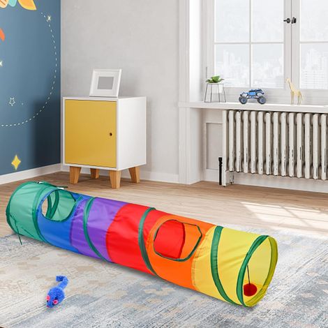 Tunnel interactif d'intérieur pour lapins. (1/4)