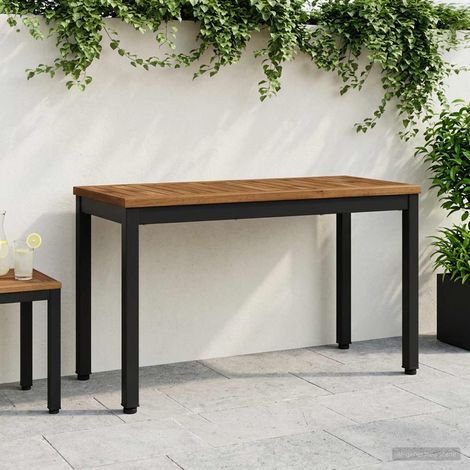 vidaXL Banco de jardín 80,5 x 35 x 45 cm Madera de Acacia Sólida (1/5)
