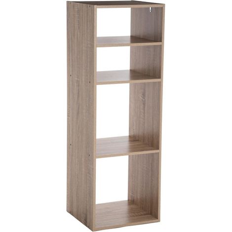 Estantería de columna de 4 compartimentos mix n modul efecto roble natural - 5five (1/5)