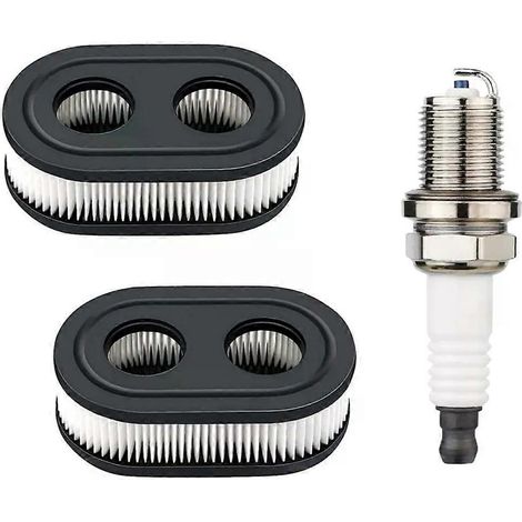 Filtre à air avec bougie d'allumage de rechange pour moteurs Briggs & Stratton 500EX, 550E, 625EX et 725EXi, compatible avec les tondeuses à gazon Toro 22 pouces (référence 593260 et 798452) et modèle (1/4)