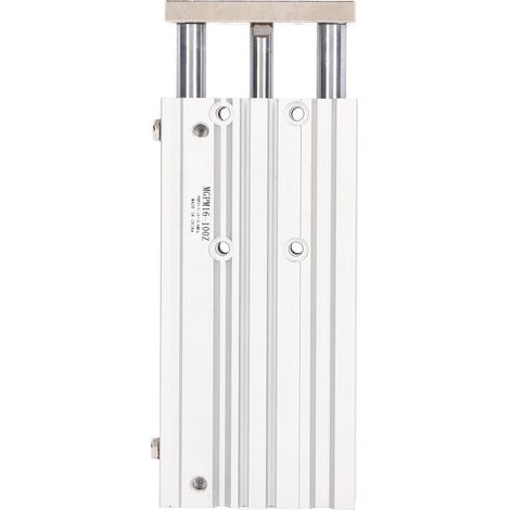 Type SMC de tige de guidage d'air à double effet d'alliage d'aluminium de cylindre pneumatique de 3 tiges (1/5)