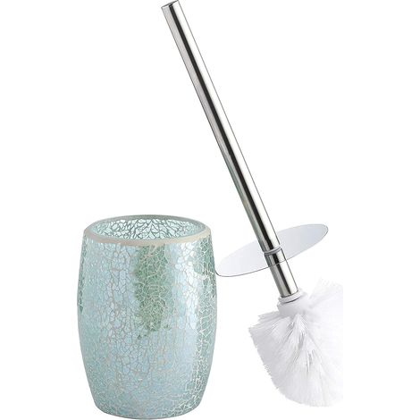 Accessoires de Salle de Bains Ensemble de brosses de Toilette - Brosse et Support pour Cuvette de Toilette (Bleu Sarcelle) (1/5)