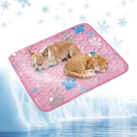 Tapis rafraîchissant pour chien - Grand tapis rafraîchissant pour chien - Rose - Tapis rafraîchissant pour animaux de compagnie - Tapis rafraîchissant pour chat - Tapis rafraîchissant d'été (1/5)
