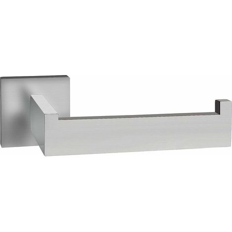 royaluxe - Distributeur de Papier Toilette Design Lignes Droites Acier Inoxydable Brossé Support Ouvert Sans Risque de Chute Porte-Rouleau + Matériel de Montage Changement de Rouleau Facile (1/3)