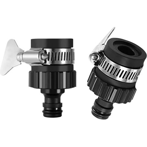universal 16mm tap fitting adapters for mixer taps, garden hoses and kitchen hoses. Hose clamp. (1/5)