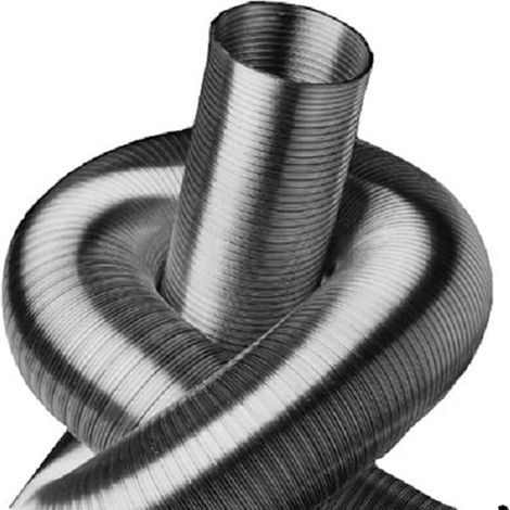 Manguera flexible de aluminio - 2 capas - Longitud 5 m - Diámetro de 50 a 500 mm (diámetro 125 mm) (1/5)