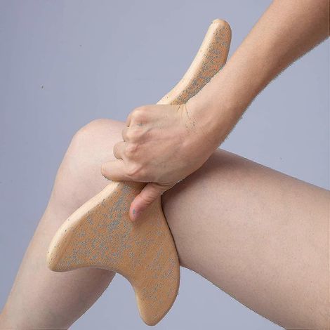 Outil de massage lymphatique – Outil de massage Gua Sha en bois – Masseur anti-cellulite (1/2)