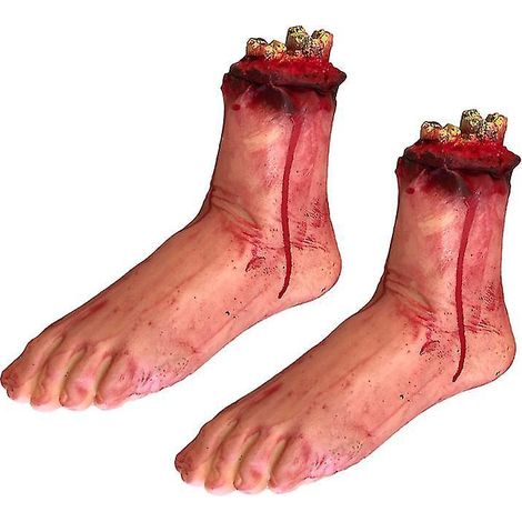 2 Stück Halloween-Dekorationen mit zerbrochenem Fuß (1/3)