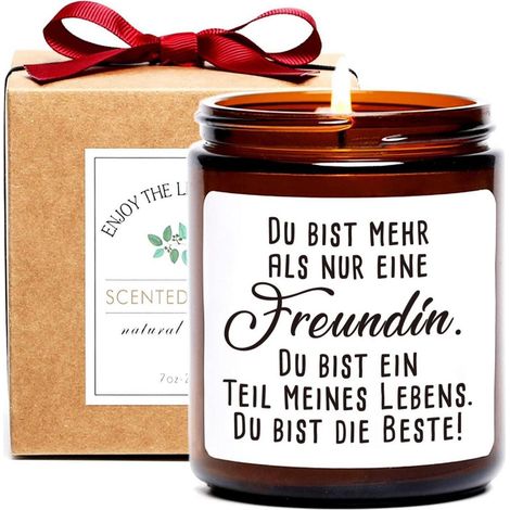 Aromakerzen Geschenk Freundschaft BFF Bestie Geburtstag Freudin Life (1/5)