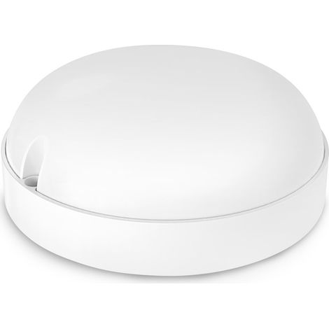 Runde LED-Außenwandleuchte mit Matel-Sensor, 12 W, kaltweiß