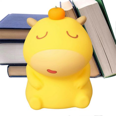Veilleuse en silicone capybara USB, veilleuse mignonne pour enfants, crèche, école, bureau, alimentation USB, lampe en silicone souple