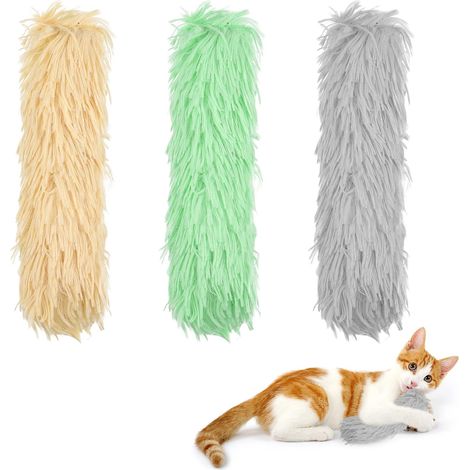 Lot de 3 jouets à mâcher pour chat - Fruits verts - 10 x 30 cm (1/5)