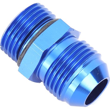 Raccord filetage mâle AN10 vers ORB10, adaptateur en aluminium T6061 bleu, raccord hydraulique haute qualité, connecteur mâle fileté, pièce de fixation légère et résistante. (1/5)