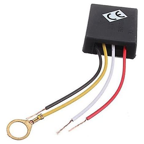 220V Touch Dimmer Switch – 3 Brightness Levels – Black Plastic Finish – For Desk Lamps and Indoor Lighting (1/5)