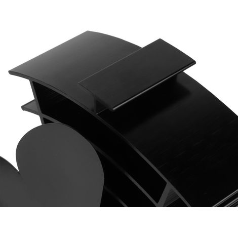 Ventilateur de cheminée à 4 pales, alimenté par la chaleur, pour poêle à bois/bûches, distribution de chaleur (1/5)