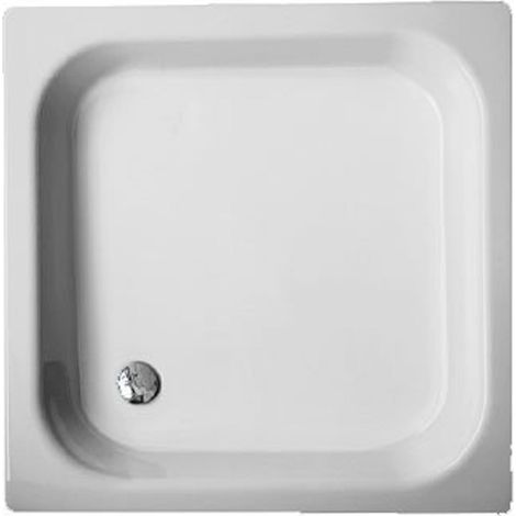 Bette receveur de douche en acier 80x80x15cm carré blanc