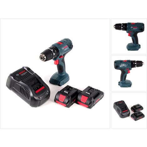 Bosch Professional GSB 18V-21 Akku Schlagbohrschrauber 18V 55Nm + 2x Akku ProCORE 4,0Ah + Schnellladegerät