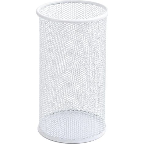 Soporte para utensilios, construcción metálica, diseño moderno, blanco (1/2)