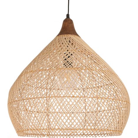 Lampara Techo Bambu Mango 53X53X56 Natural