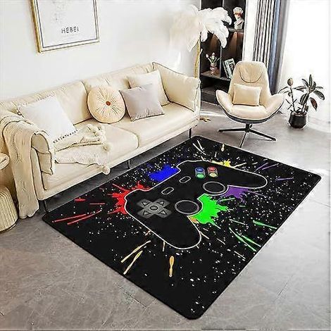 Tapis de jeu pour garçons, style gaming cool, tapis de chambre, déco chambre garçon, jeux vidéo, tapis de chambre ado style 9 (1/5)