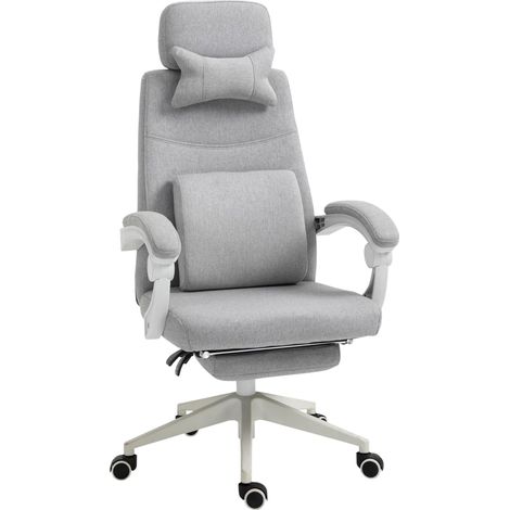 Chaise de bureau, chaise gaming, chaise à roulettes, ergonomique, polyester, mousse, panneau multicouche, 62 x 68 x 117-127 cm
