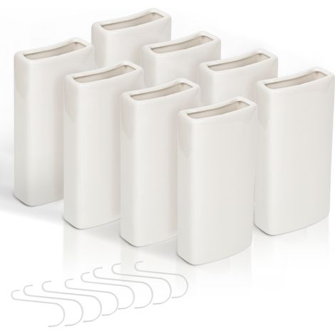 Jiubiaz Luftbefeuchter für Heizkörper aus Keramik - 8er Set mit flexiblen Aufhängehaken - Energieeffizient & optimale Luftfeuchtigkeit - Schnelle Verdunstung - Ideal für trockene Räume (1/5)