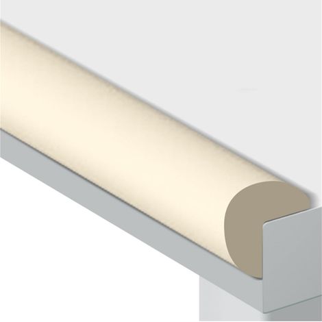 Bande de Sécurité en Mousse Auto-Adhésive, Protection d'Angle en L, Anti-Collision pour Enfants - Table, Chaise, Banc, TV, Meubles, Lit (Couleur : Beige, Taille : 2)