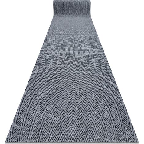 Läufer- Türmatte rutschfest 100 cm MAGNUS 2954 Zickzack Draußen, Drinnen grau grey 100x220 cm