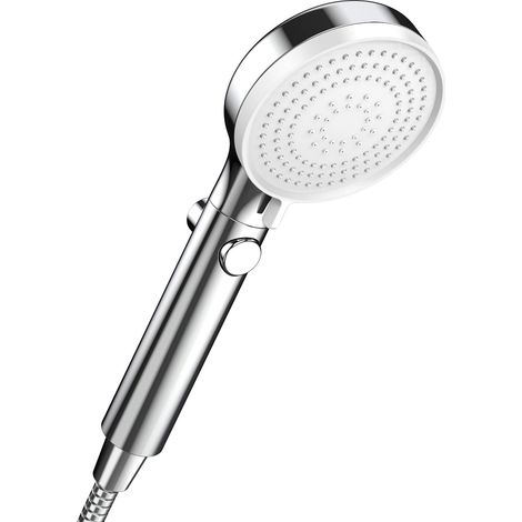 EASYCOMFORT Douche, douchette à main haute pression, jet haute pression, douche universelle, chrome (1/5)
