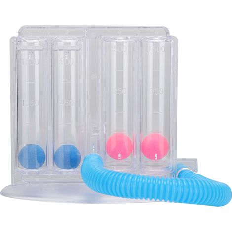 Appareil d'exercice respiratoire profond, système de mesure pulmonaire à 4 boules, aspiration et soufflage (1/5)