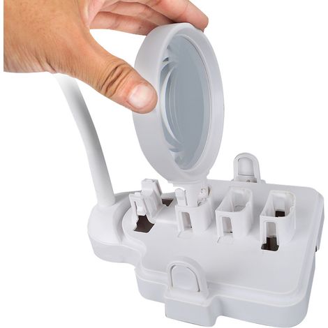 Lampe loupe multifonctionnelle, blanche (1/2)