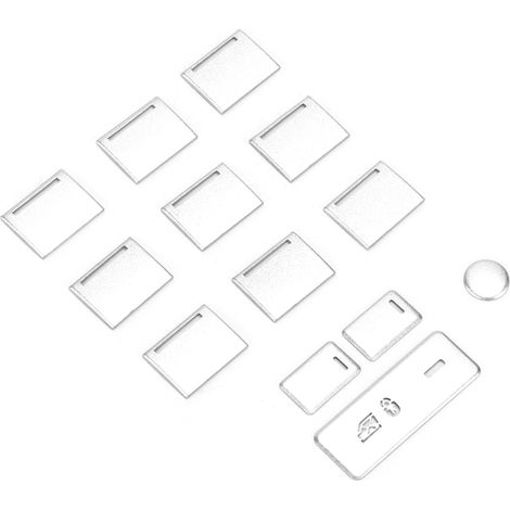Jeu 13 Autocollants Protection Boutons Lève-Vitres Voiture pour Jaguar XEL 2020, Habillage Modifié de Remplacement (1/5)