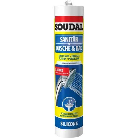 Soudal Sanitär-Silikon transparent 300 ml Dichtmaterialien