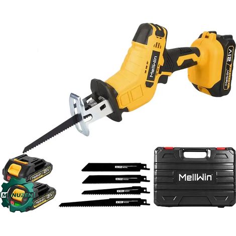 Manuzen - Scie sabre sans fil brushless 18/21 V – bois, métal et PVC — Outil seul – sans batterie (1/5)