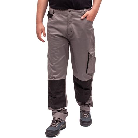 Pantalones de trabajo para hombre, pantalones de trabajo para hombre, pantalones de trabajo elásticos, M