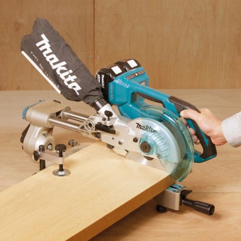 Scie radiale MAKITA ⌀190 mm DLS714NZ 36V avec support - sans batterie (1/4)