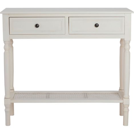 Interiors by Premier Console Table for Hallway, Pine Wood Hallway Table for Home Décor, Wood Table with 2 Drawers for Office (1/5)