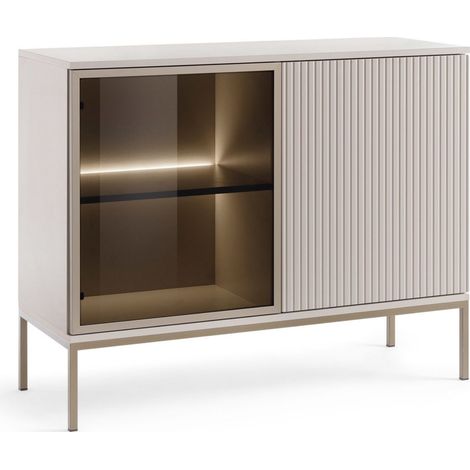Selsey Tosena - Sideboard zweitürig mit LED, Greige, 104 cm (1/5)