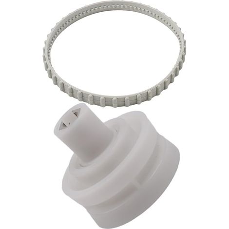 Poulie de roulement d'entraînement et courroie pour nettoyeur de piscine robot Hayward RCX26002 RCX23002 pour RC9956CC RC9965CC RC9990 traction résistante à l'usure (2 pièces) (1/5)
