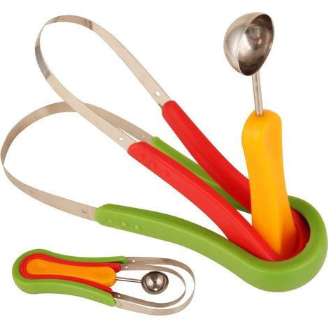 TRADE SHOP - Scavino Cucchiaio Multifunzione Taglio Melone 3 In 1 Spallinatore Per Frutta - (1/5)