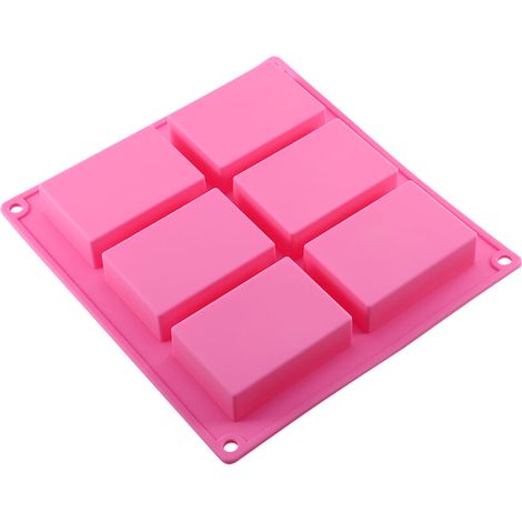 Moule de Bougie de Savon en Silicone pour la Fabrication Artisanale de Bricolage, Moule de Gâteau de Cuisson de Biscuits Faits Maison pour des Fournitures Créatives de