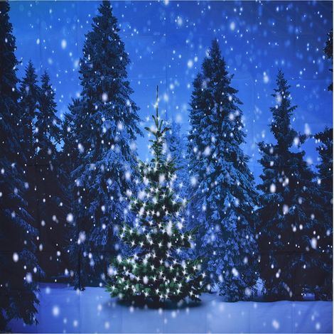 Dekorativer Wandbehang mit Weihnachtsbaummuster für Wohn- und Schlafzimmer, 230 x 180 cm (1/5)