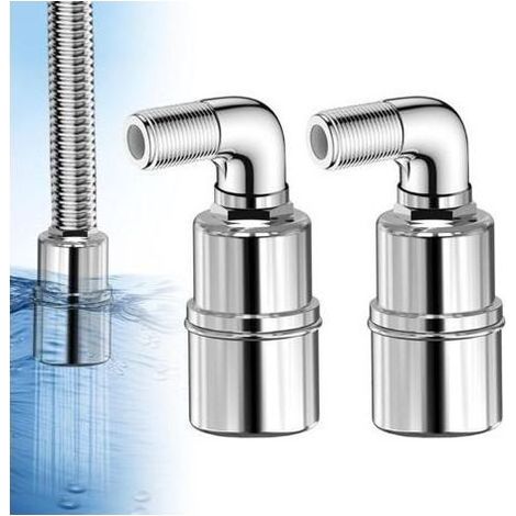 Lot de 2 valves flottantes pour réservoir d'eau de piscine, vanne de contrôle automatique du niveau d'eau 3/4\\\\\\ (1/5)