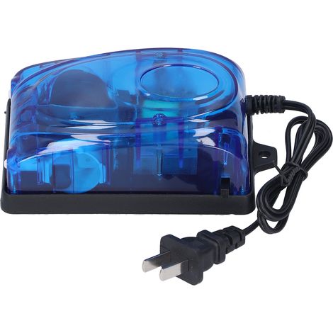 Pompe à oxygène performante pour bac à poissons silencieuse double sorties avec pierre à bulles et tuyau plastique 5W accessoire aquariophile (1/5)