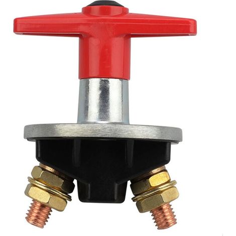Interruttore staccabatteria universale a chiave fissa 12V-60V 300A, isolatore di corrente e interruttore di emergenza per auto e barche, (1/4)
