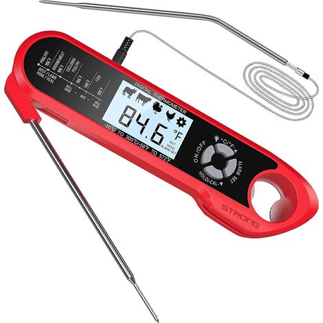 Thermomètre de barbecue cuisine type sonde pliable (1/5)