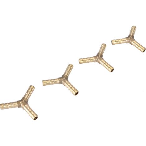 Raccord En Y - Laiton - 3 Voies - Diamètre Extérieur 6 Mm - Pour Air Eau Gaz - 4 Pièces (1/5)